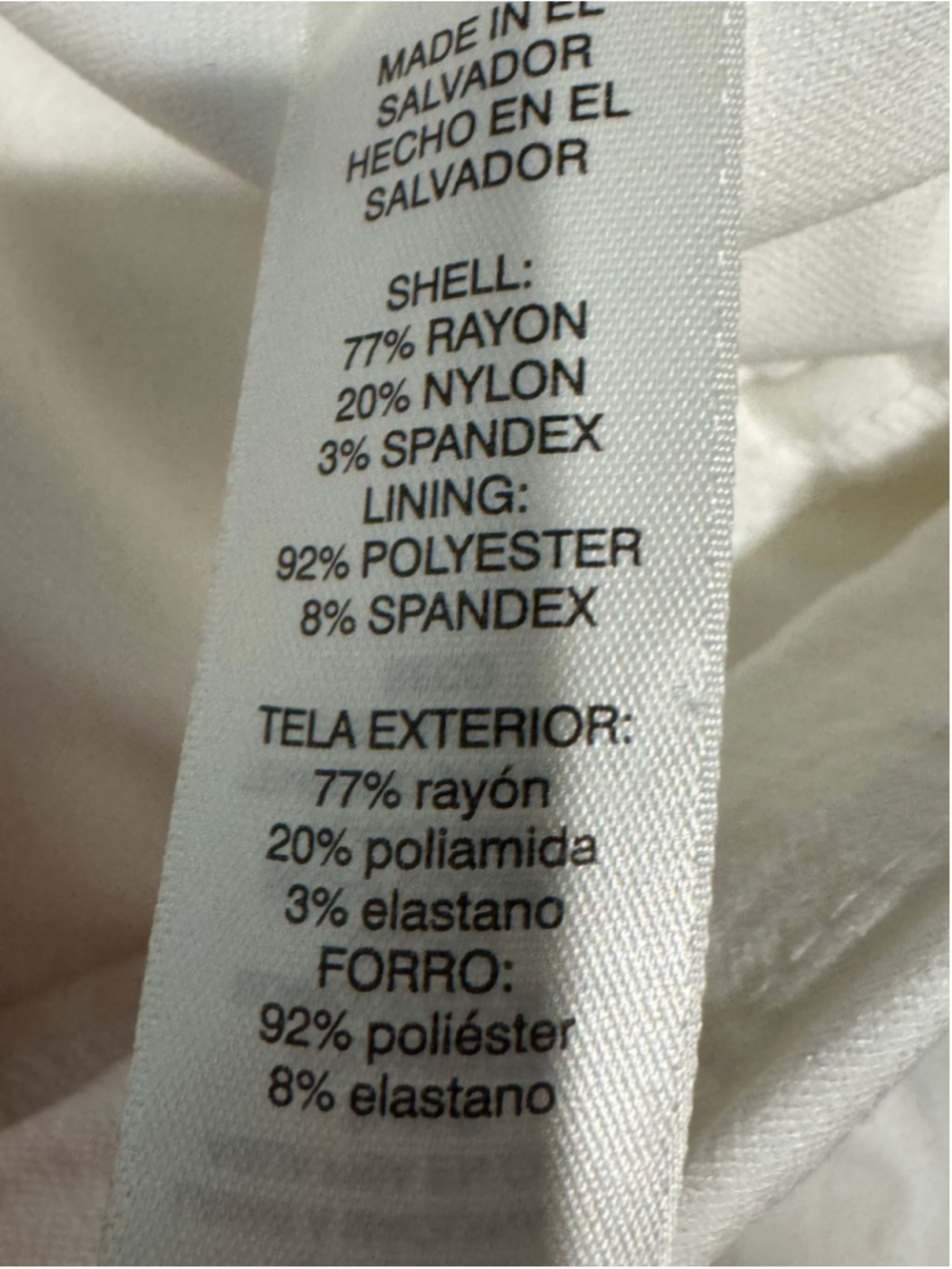Women's Chico's Perfect Stretch Mini Skort White Size 3X - Picture 7 of 11